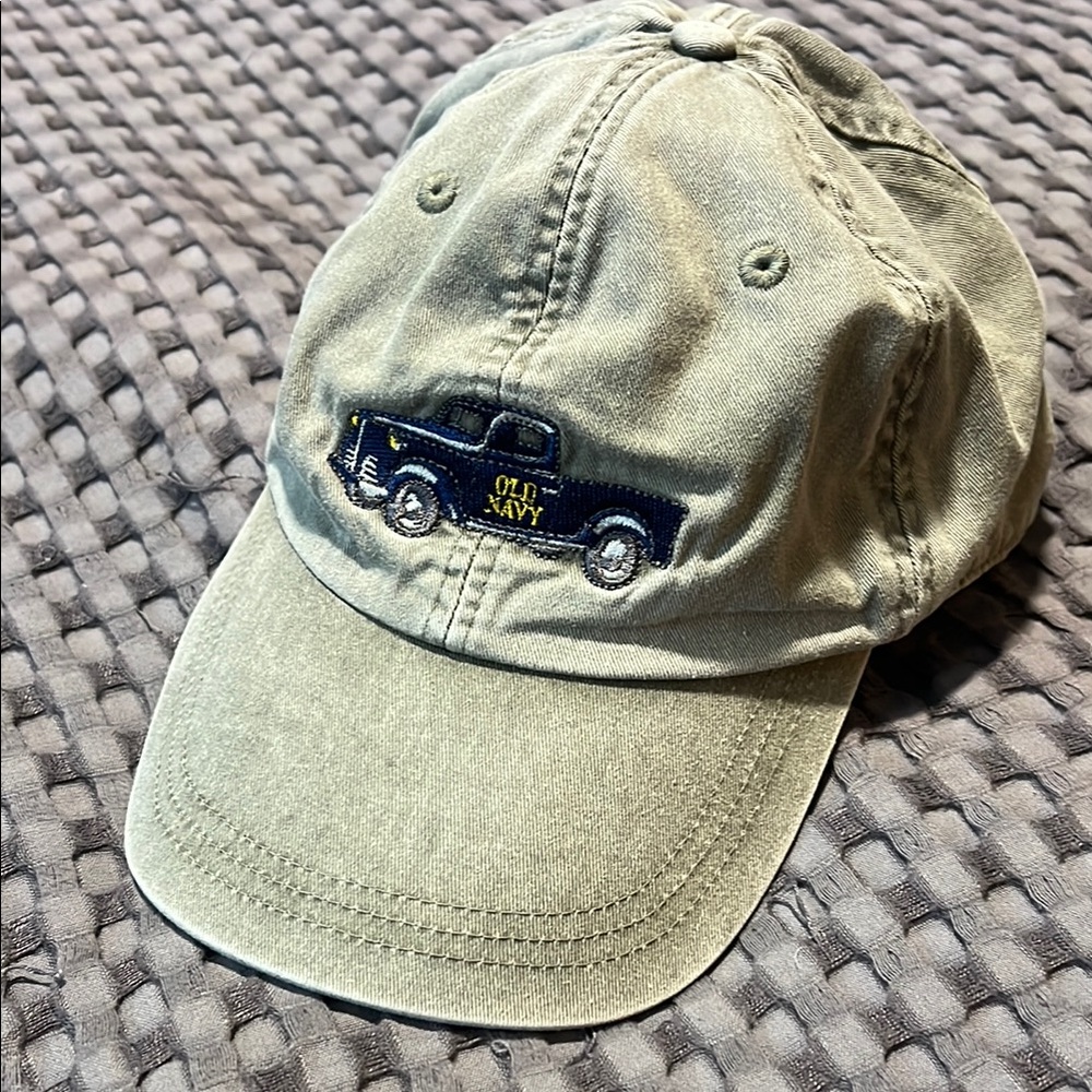 OLD NAVY Vintage Cap with Truck Embroidery